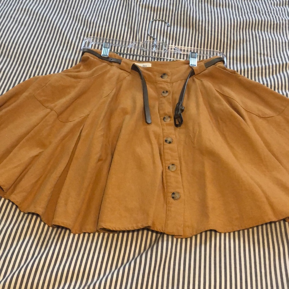 Mustard yellow skirt